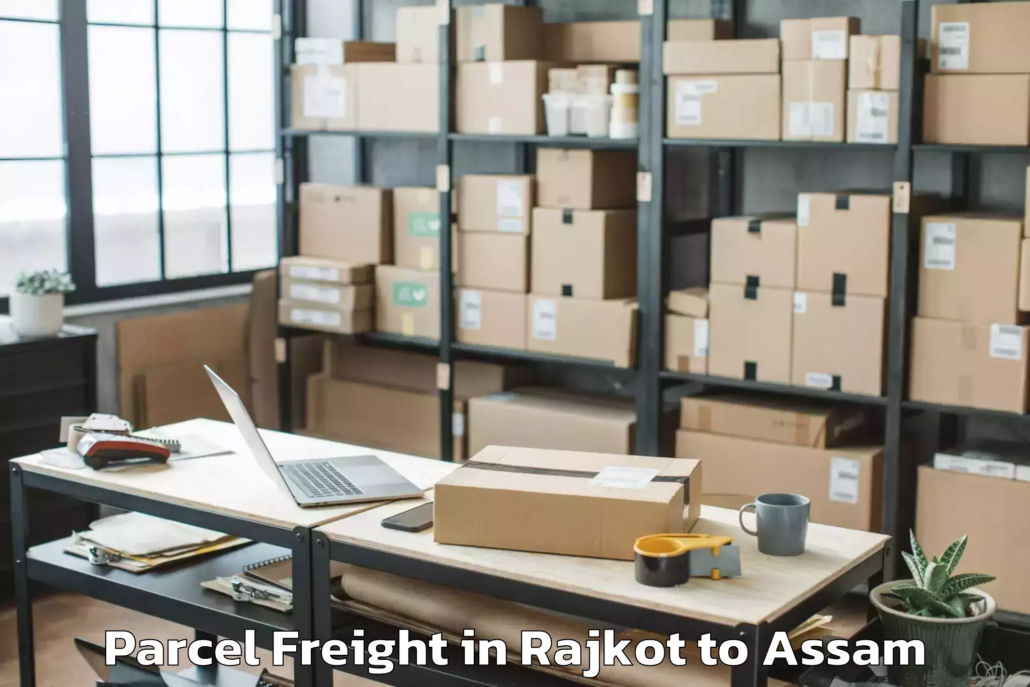 Hassle-Free Rajkot to Jalah Pt Parcel Freight